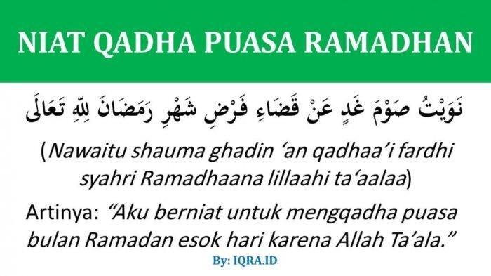 Niat Puasa Rajab Dan Mengganti Puasa Ramadhan
